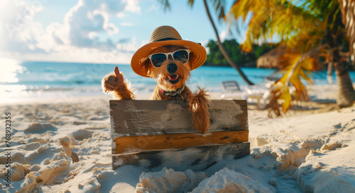 dog on the beach © Edgar Martirosyan