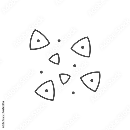Fresh buckwheat line outline icon