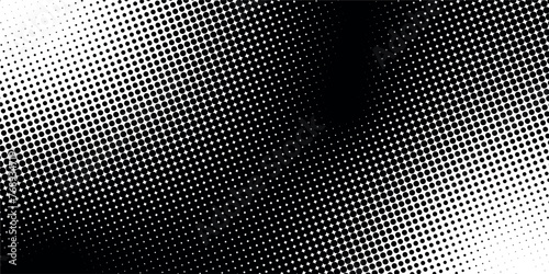 Abstract halftone monochrome pattern. Futuristic panel. Grunge dotted background with circles, dots, dots