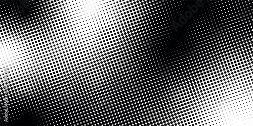 Abstract halftone monochrome pattern. Futuristic panel. Grunge dotted background with circles, dots, dots. vector ilustration