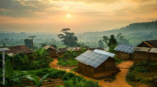 Community-powered microgrid providing electricity to rural villages without access to the main power grid, 