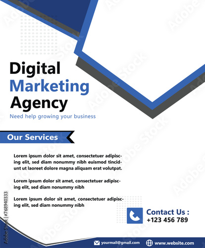 Flyer Design, Digital Marketing Agency Flyer Design
