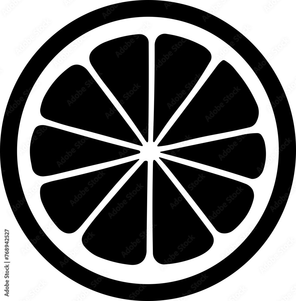 Simple lemon isolated black icon Simple lemon isolated black icon