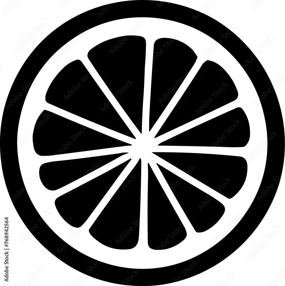 Simple lemon isolated black icon Simple lemon isolated black icon