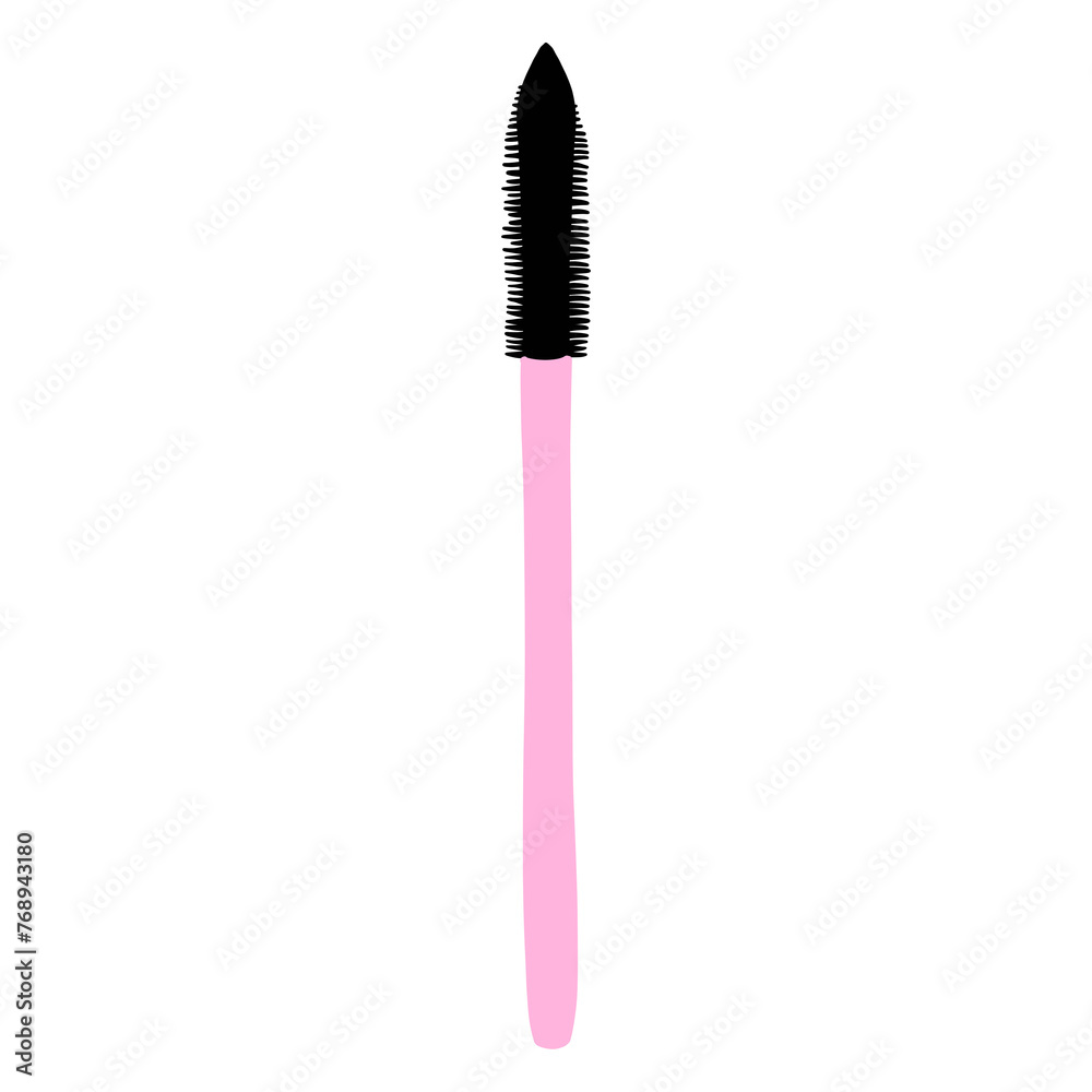 Simple Mascara, Women's mascara brush cosmetics make up isolated Simple Mascara, Women's mascara brush cosmetics make up isolated