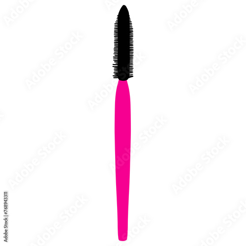 Pink Mascara brush cosmetics make up isolated