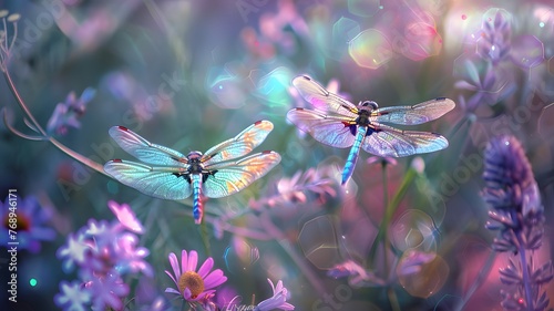 dragonfly on a flower