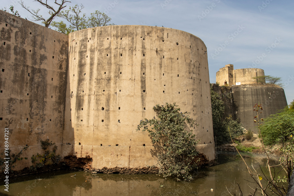 Exterior of Deeg Fort, Deeg, Rajasthan, India, Asia