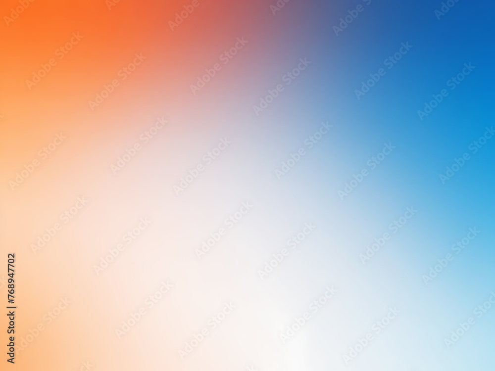 White blue, orange blurred gradient on dark grainy background White blue, orange blurred gradient on dark grainy background