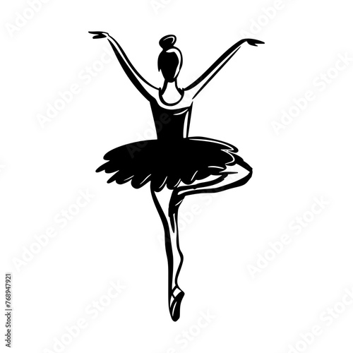 Beautiful ballerina flat vector set illustration. Beauty of classic ballet. Young graceful woman ballet dancer wearing tutu. Pointed shoes, pastel colors.	