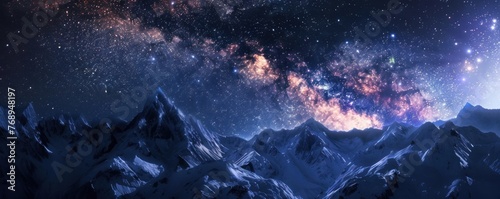 Beautiful view of the Milky Way universe