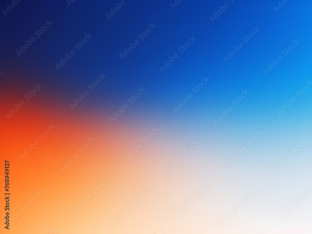White blue, orange blurred gradient on dark grainy background White blue, orange blurred gradient on dark grainy background