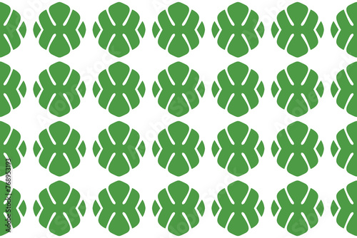 Monstera leaf seamless pattern.