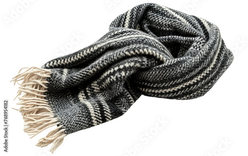 Warm Stole-Navy Grey,PNG Image, isolated on Transparent background.