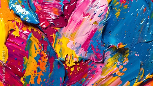 textures of colored oil paints © Spyrydon