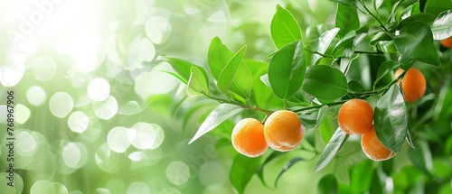   A group of oranges hangs from a tree with green leaves, Boke Boke Boke Boke Boke Boke Boke Boke Boke Boke Boke Boke B