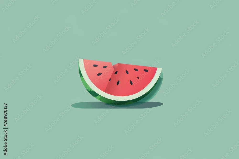 .Juicy watermelon illustration bursting with vibrant colors, perfect for refreshing summer-themed designs .Juicy watermelon illustration bursting with vibrant colors, perfect for refreshing summer-themed designs