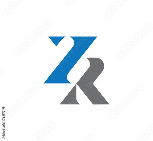 ZR letter logo design vector template
