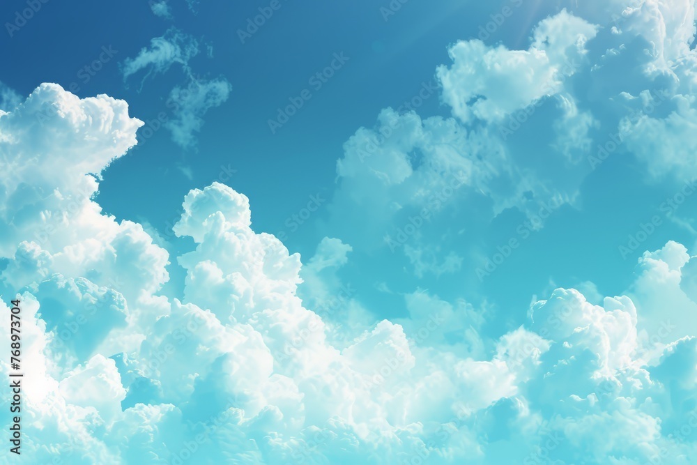 blue sky with clouds