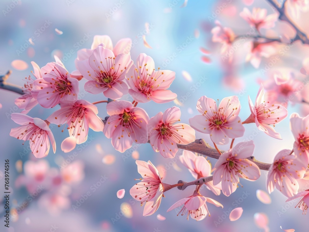 Cherry Blossoms Branch in Full Bloom
Cherry Blossoms Branch in Full Bloom
