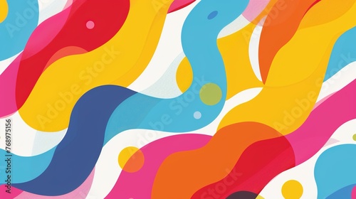 Seamless colourful pattern wallpaper © pixelwallpaper