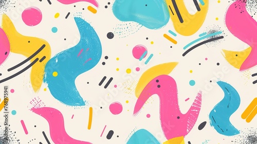 Seamless colourful pattern wallpaper