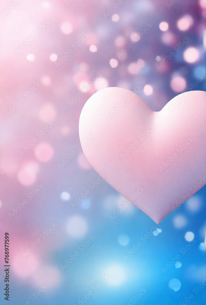 Valentine background with hearts. AI
