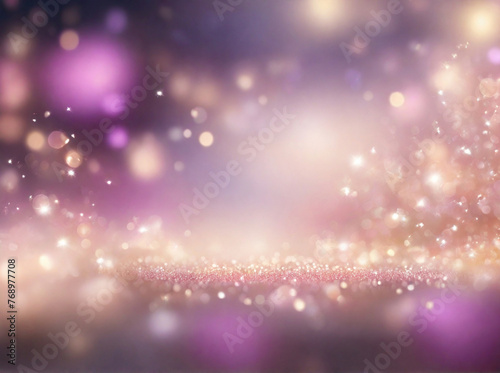 Abstract background with lights and glitters. Ai