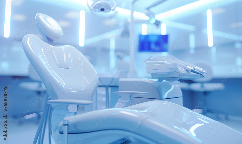 Sleek and Contemporary: Interior of a Futuristic Dental Office
Sleek and Contemporary: Interior of a Futuristic Dental Office