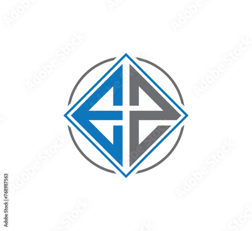 Free Download EZ letter logo design vector and ZE letter logo design vector template - GFXLoad