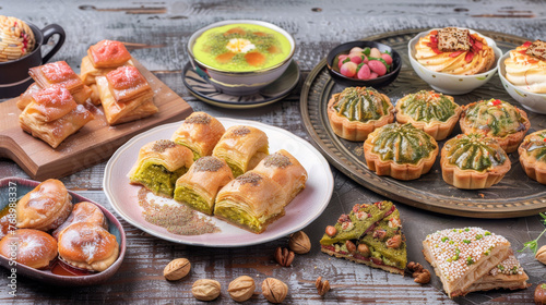 Traditional Eid al-Fitr sweets include delectable treats like baklava, maamoul, and sheer khurma