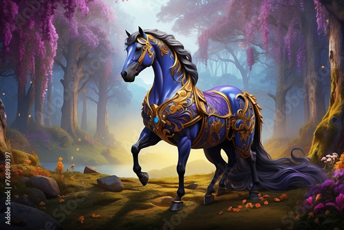 horse with fantasy style