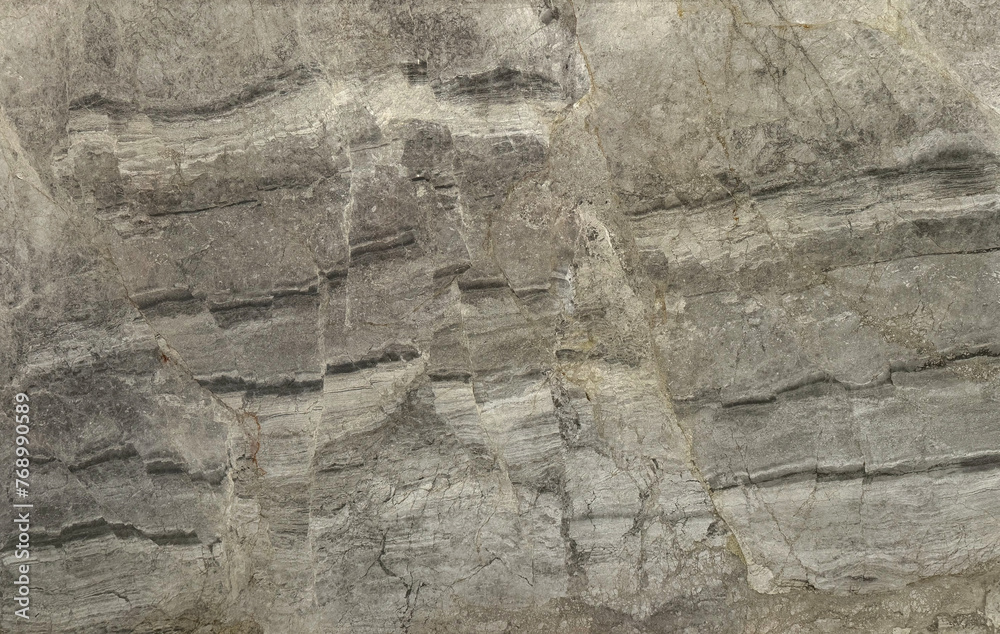 Fototapeta premium Natural dark grey marble slab in random cut pattern. Natural imported marble, Seamless texture.