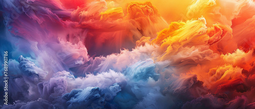 Lose yourself in the exquisite allure of a stunning array of colors converging into a mesmerizing gradient, captured in high-definition to emphasize their splendid vibrancy.