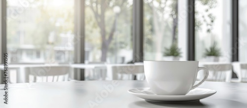 White Cafe Background for Design