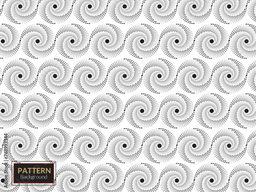 abstract round seamless pattern with circle