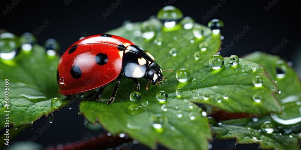 Obraz premium ladybug on grass
