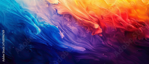 Immerse yourself in the splendor of a gradient, where colors blend seamlessly to form a mesmerizing display, portrayed with striking realism in high-definition.