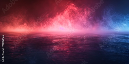 Ethereal Red and Blue Light Fusion © Dament