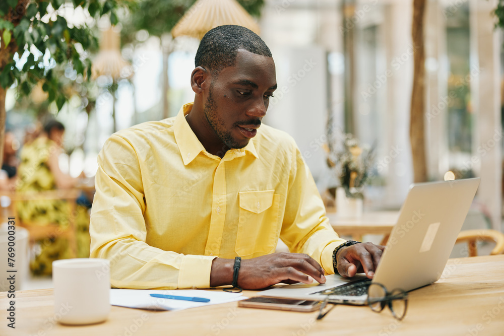 Man office working businessman male laptop young business person computer modern technology Man office working businessman male laptop young business person computer modern technology