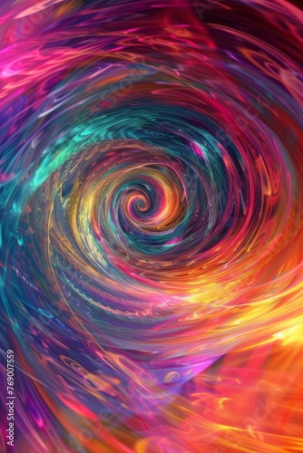 A magical time warp portal texture, featuring swirling colors and cosmic patterns, symbolizing the gateway to different worlds and adventures created with Generative AI Technology