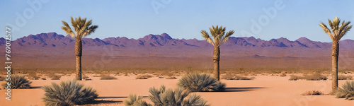 In the vast desert, a mirage shimmers. Heat waves dance, distorting reality. A surreal oasis appears. GenerativeAI