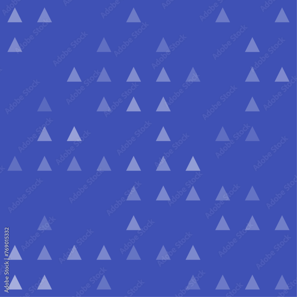 Abstract seamless geometric pattern. Mosaic background of white triangles. Evenly spaced big shapes of different color. Vector illustration on indigo background Abstract seamless geometric pattern. Mosaic background of white triangles. Evenly spaced big shapes of different color. Vector illustration on indigo background
