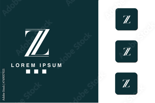 ZL, LZ, Abstract Letters Logo Monogram