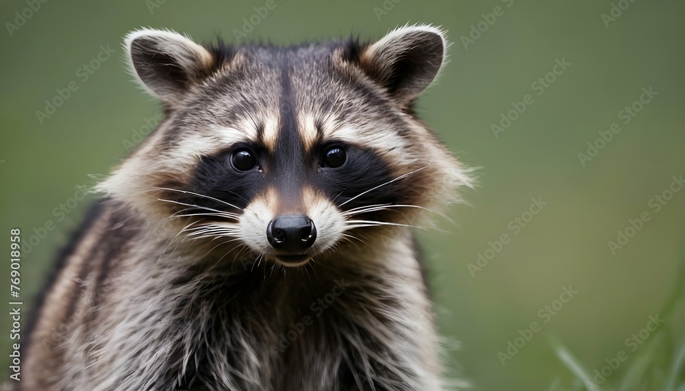 A Raccoon With Its Mask Like Facial Markings A Sy