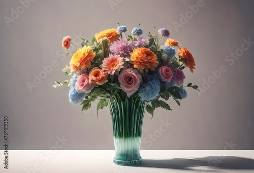 Wallpaper Mural vase of flowers Torontodigital.ca