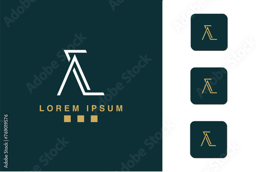 AC, CA, A, C, Abstract Letters Logo Monogram