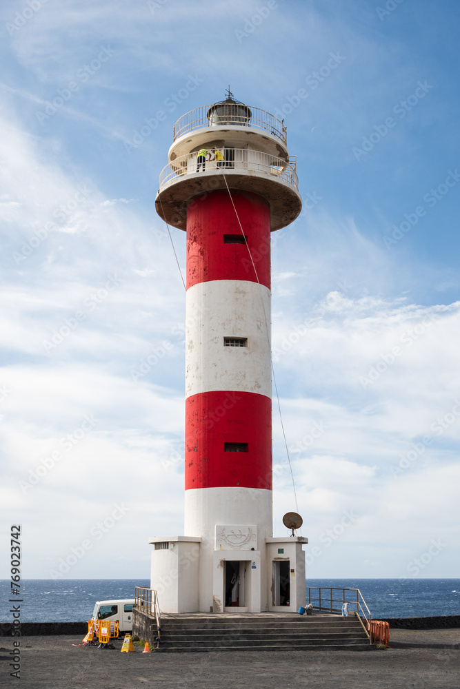 Lighthouse Faro de Fuencaliente, Fuencaliente de La Palma, Canary Islands, Spain