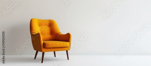 Chair placed on white background. photo