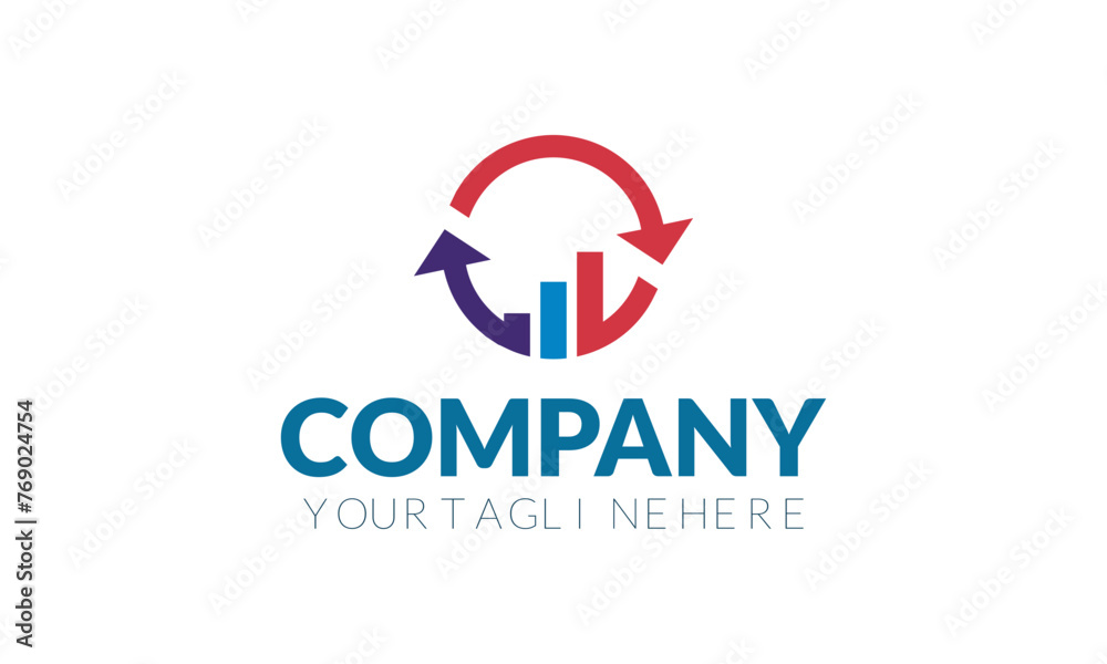 Simple Business Logo Design vector illustration. Simple Business Logo Design vector illustration.